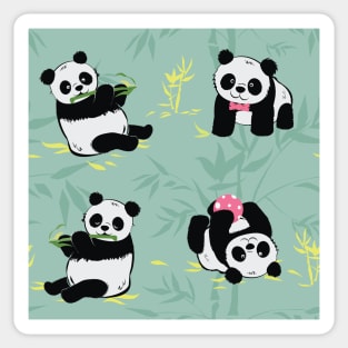 Baby pandas pattern Sticker